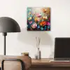 Klaprozen - Bloemen - Kunst - Botanisch aluminium wit klein -sfeer5