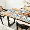 Vis - Patroon - Blauw Placemat vinyl groot 368 -zzsfeer4_Kitchenyeah-website