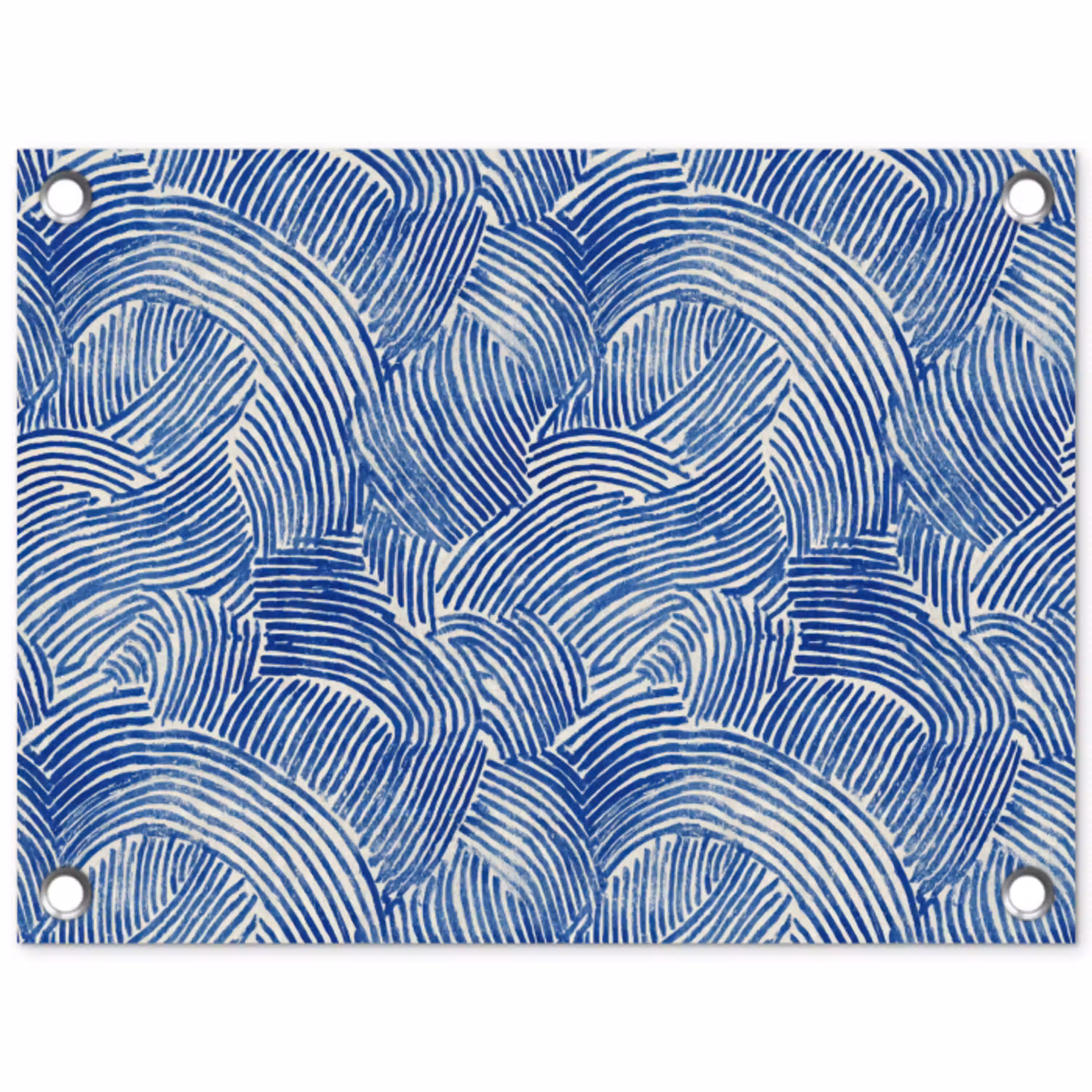 Modern - Abstract - Blauw tuinposter los doek klein 239 -3d