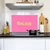 Roze - Groene Bonjour - art-deco Inductie beschemer met haakjes klein -sfeer2