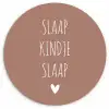 Slaap kindje slaap - Quotes - Spreuken Wandcirkel kunststof plaat 5mm dik klein -3d