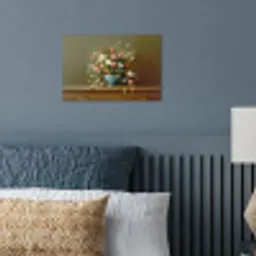 Vaas - Pastel - Kleuren - Bloemen poster papier klein -sfeer2