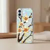 Bloesems - Wit - Mozaïek - Tak Apple iPhone 16 Plus klein -sfeer2