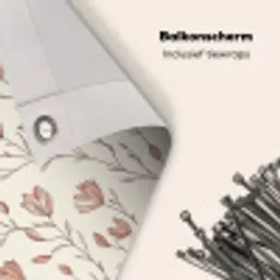 Patroon - Klassiek - Roze Balkonbeschermer Duitsland klein 596 -closeup_NL