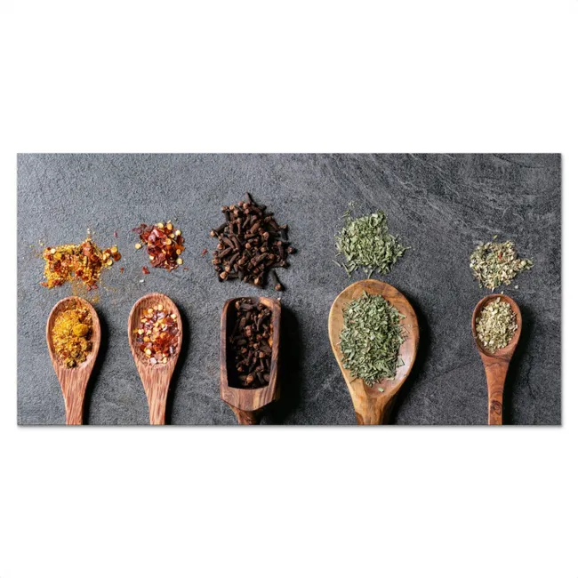 Kruidenarsenaal Spatscherm Aluminium klein -3d_volledig