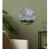 Gezicht op Haarlem met bleekvelden - Schilderij van Jacob van Ruisdael Wandcirkel kunststof plaat 5mm dik klein -sfeer3