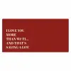 Rood - Quote - Liefde Muismat XXL klein -3d_leeg