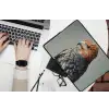 Vogel - Realistisch - Veren - Bruin laptophoes neopreen klein -bureau
