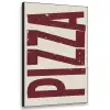 Pizza - Vintage - Decoratie - Japandi Textielframe zwart klein -3d