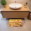 Bloemen - Veld - Geel Badmat klein -sfeer1