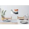 Abstract - Golven - Blauw Muursticker klein -eettafel