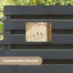 Beige - Paastak - Eieren tuinposter los doek klein -sfeer3