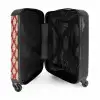 Barok print rood NBS - Handbagage koffer - Volwassenen Unisex middel -binnenkant