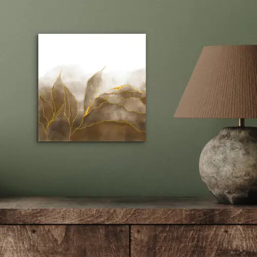 Marmer - Goud - Bruin - Textuur - Marmerlook aluminium wit klein -sfeer2