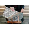 Steentjes - Grijs - Ovaal laptophoes neopreen klein 279 -tas