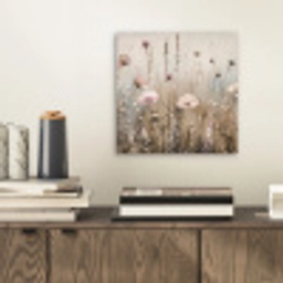 Bloemen - Roze - Modern - Beige aluminium wit klein -sfeer1