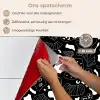 Wit - Zwart - Vormen - Patroon keuken achterwand spatscherm klein 900 -spatscherm_NL