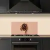 Chocola - Hout - Lepel keuken achterwand spatscherm klein -sfeer1
