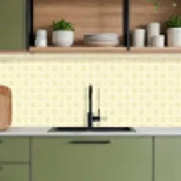 Patroon - Subtiel - Geel keuken achterwand 2 middel 871 -sfeer3