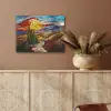 Mozaïek - Zon - Landschap - Dorp PET vilt klein -sfeer4