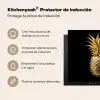 Ananas - Zwart - Goud - Luxe Inductie beschermer vinyl 3mm middel -zzsfeer2_SP
