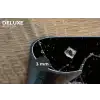 Whickyglazen - Ijs - Spetters - Zwart Placemat vinyl groot -closeup