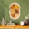 Cirkels - Geel - Minimalistisch Wandcirkel Ovaal Forex klein -sfeer2