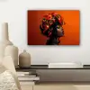 Vrouw - Chilipepers - Pepers - Bloemen canvas 2cm klein -sfeer6