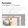 Vormen - Rond - Bladeren - Beige Muismat XXL klein -sfeer5