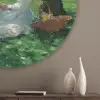 Vrouw - Boom - Boek - Mandje Akoestische PET Vilt - Rond klein -sfeer5_closeup