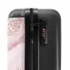 Marmer - Glinsterende Roze Marmerstrepen NBS - Handbagage koffer - Kinderen Unisex middel -slot