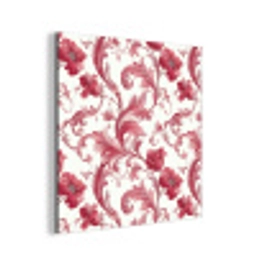 Barok - Patroon - Rood aluminium wit klein 46 -3d
