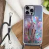 Tulpen - Glazen - Bloemblaadjes - Pasteltinten Hoesje iPhone 16 Pro Max met koord klein -sfeer4