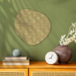Waaier - Geometrisch - Groen Wandcirkel Organisch Forex 3mm klein 629 -sfeer2