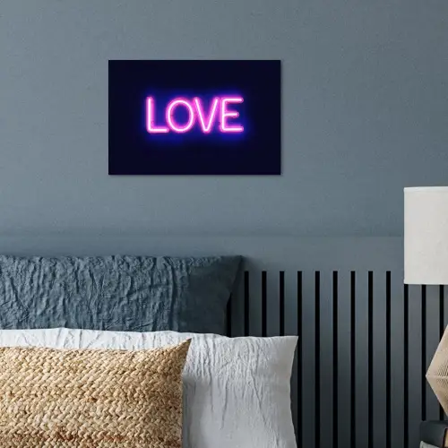 Neon - Love - Valentijn poster papier klein -sfeer2