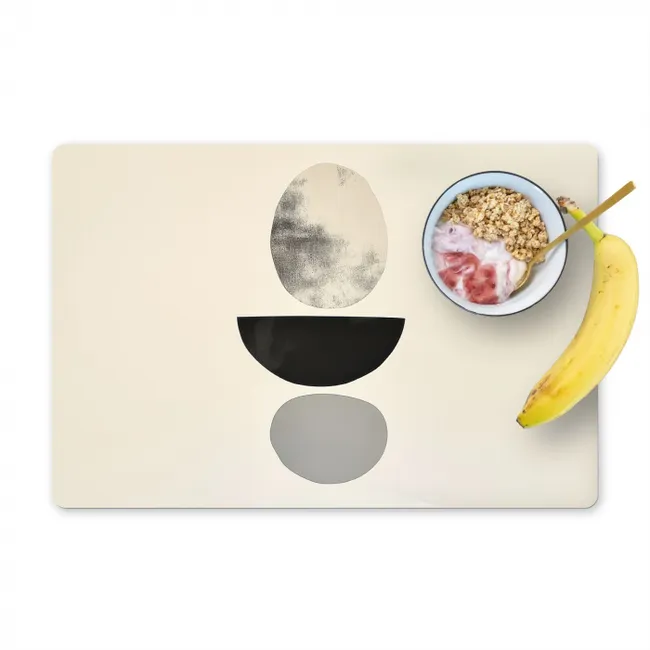 Beige - Japandi - Wabi sabi Placemat vinyl groot -zzzproduct_Kitchenyeah-website