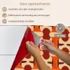 Geometrisch - Retro - Oranje keuken achterwand spatscherm klein 900 -spatscherm_NL