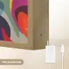 Abstract - Kleurrijk - Golven - Lijnen Light Box met batterij (Wandlamp) middel -USP_websiteoplaadbaarNL