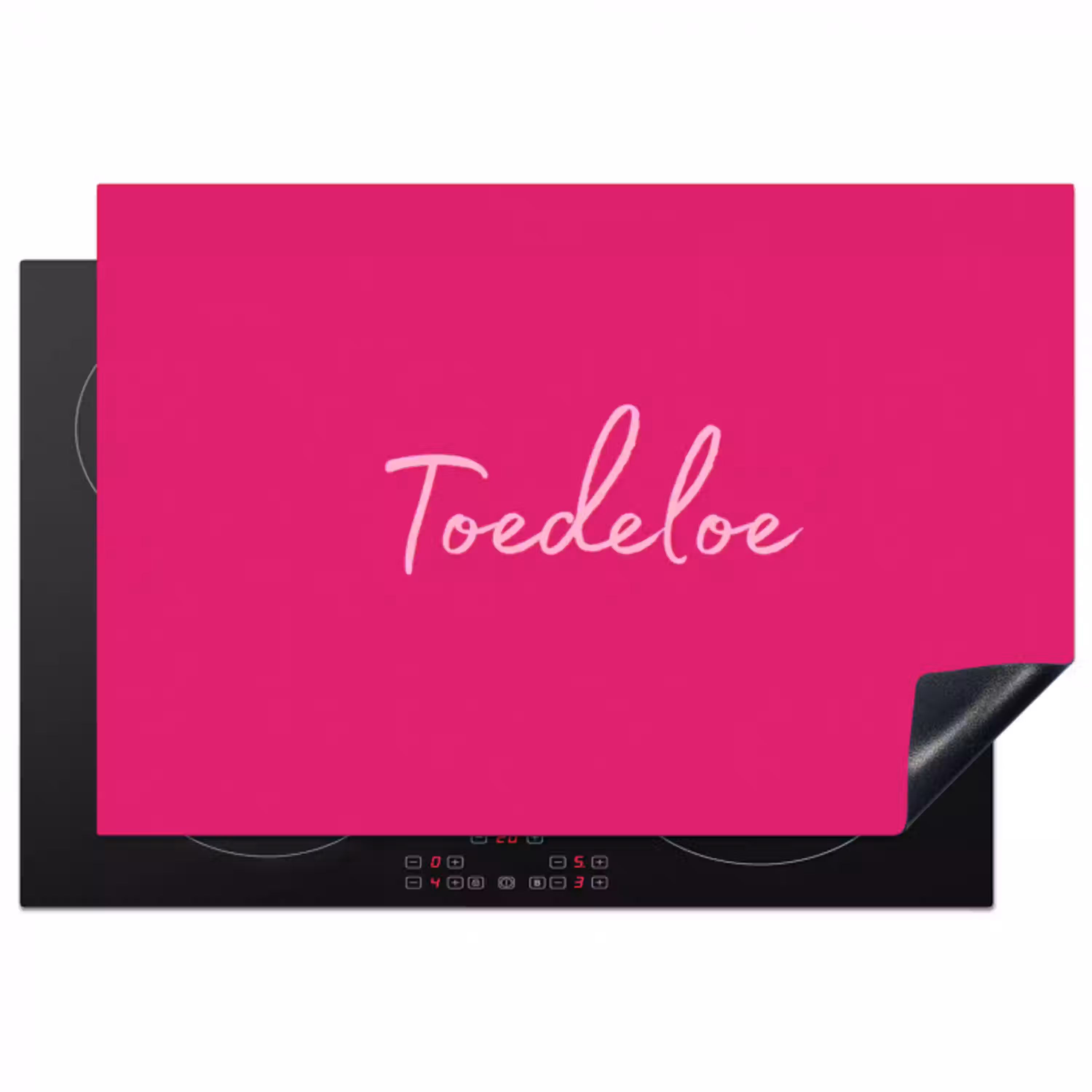 Toedeloe - Roze Inductie beschermer vinyl 3mm klein -3d