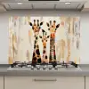 Giraffen - Cartoon - Crème keuken achterwand spatscherm klein -3d_website