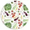 Oost - Zomerse - Groente Wandcirkel plexiglas klein 852 -3d