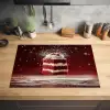 Rode - Velvet - Taart - Eten Inductie beschermer vinyl 3mm klein -sfeer5