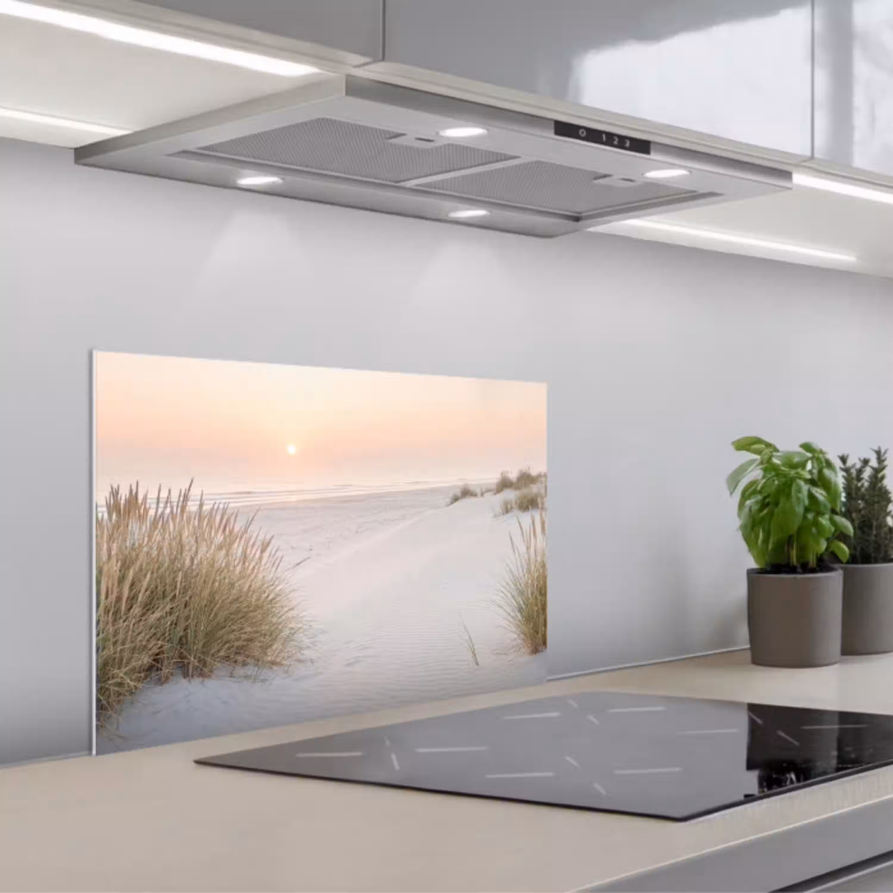 Horizon - Duinlandschap - Zand keuken achterwand spatscherm klein -3d_schuin