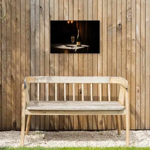 Prosecco - Bubbels - Sfeervol - Drank Tuinposter op houten frame 2 cm dik klein -sfeer4