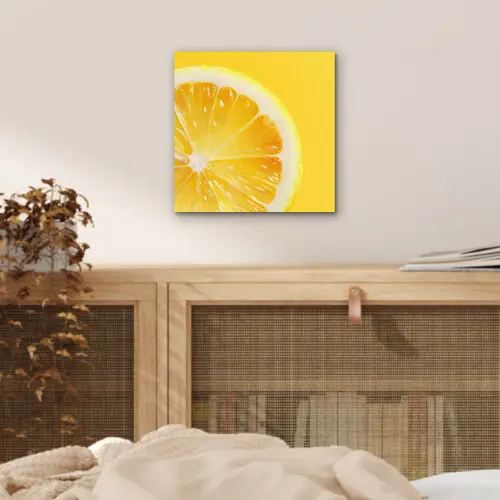 Citroen - Geel - Zonnig aluminium wit klein -sfeer3