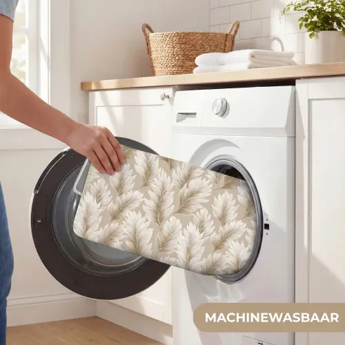 Botanisch - Patroon - Beige WCmat klein 1009 -USP_WasbaarNL