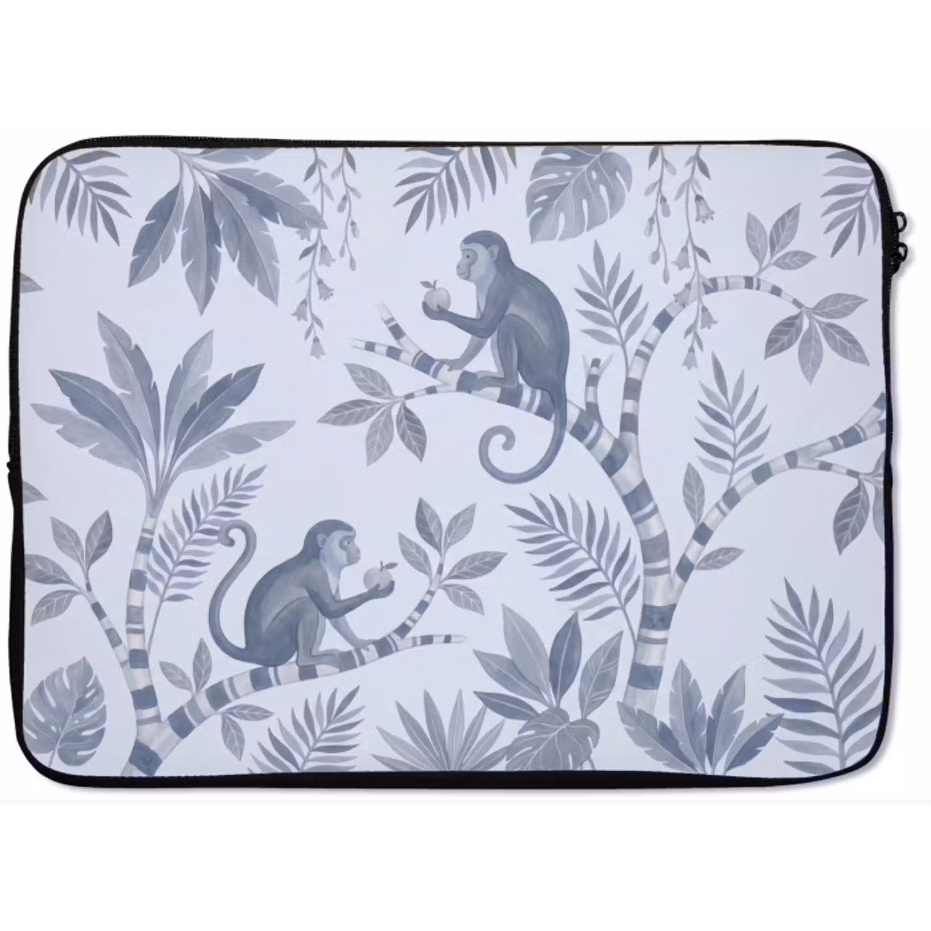 Aap - Boom - Bladeren - Jungle - Illustratie laptophoes neopreen klein -zkaufland3dotto