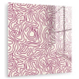 Kronkelende lijn - Magenta - Crème plexiglas 5mm klein 11 -zzzproduct_nieuw