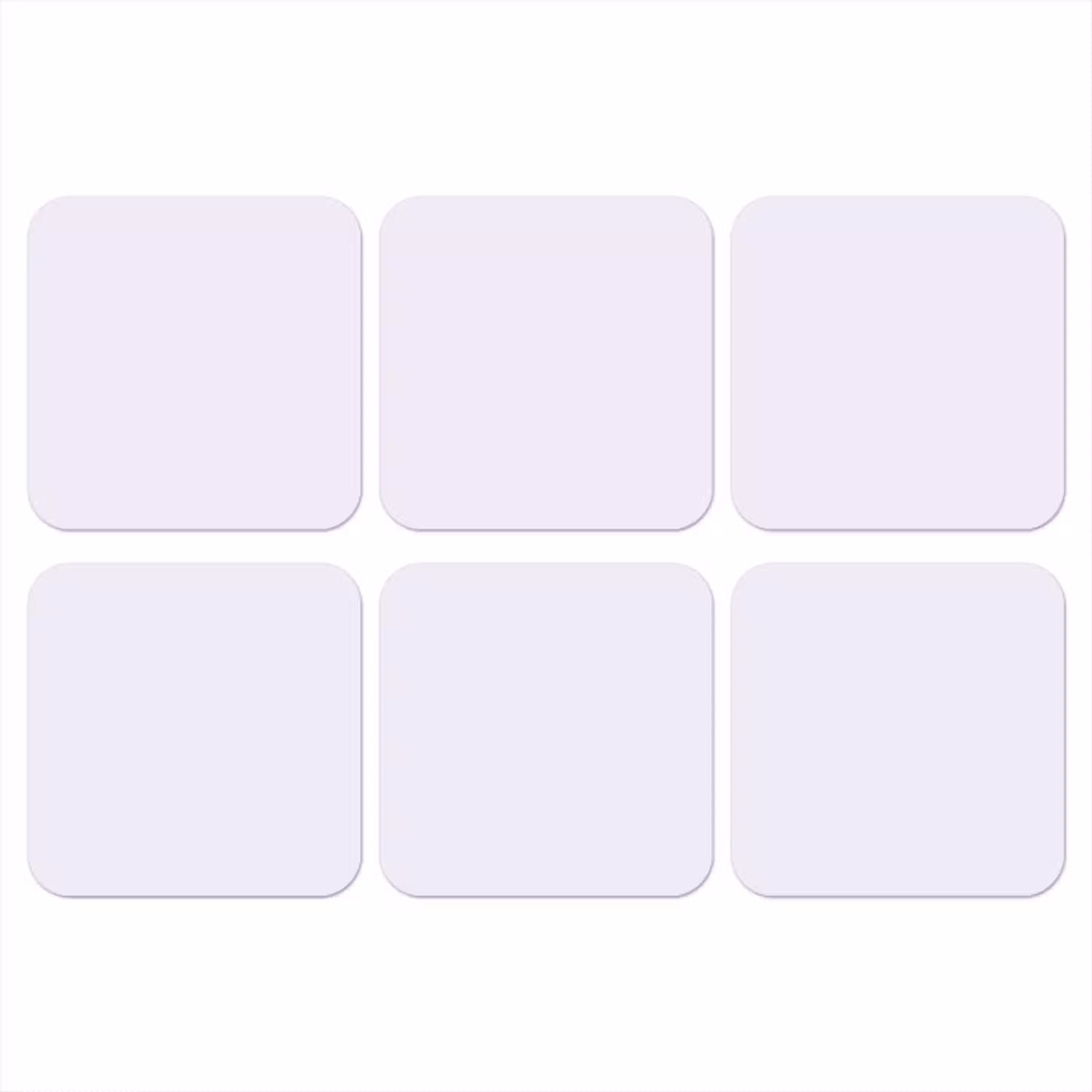 Lilac - Luxe - Paars onderzetter kurk middel 366 -3d