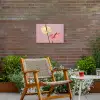 Bloemen - Anthuriums - Geel - Roze Tuinposter op houten frame 2 cm dik klein -sfeer3